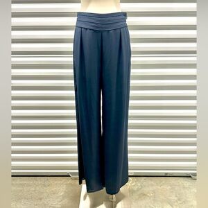 Ramy Brook Navy Wide-Leg Pants